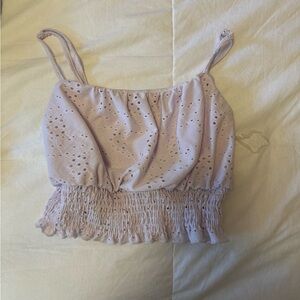 Purple crop top